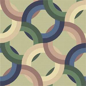 Pattern of rings in muted tones