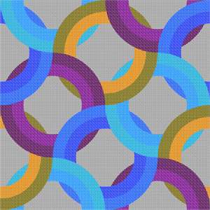 Pattern of ring in bold tones