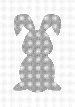 image of Beginner Bunny Rabbit Grey Pom Pom Tail