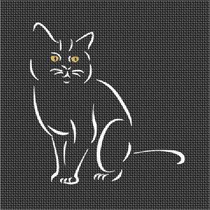 image of Black Cat On Black