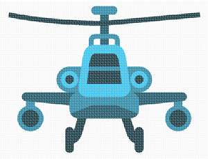 image of Blue Toy Helicopter