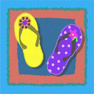 image of Bright Flip Flops