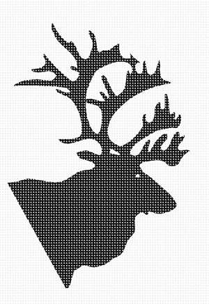 image of Caribou Silhouette