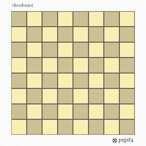 A standard chess board.