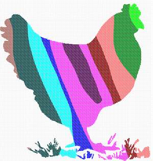 image of Hen Palette Silhouette