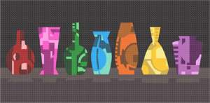 image of Colorful Vases