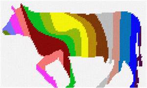 image of Cow Palette Silhouette