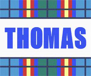 image of Custom Name Tartan Thomas