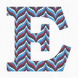 image of Letter E Bargello Nautical