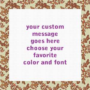 A thin frame decorated with an autumn design. Your message in the center.