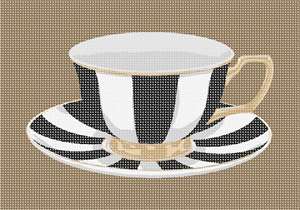 image of Gold Rimmed Cup And Saucer