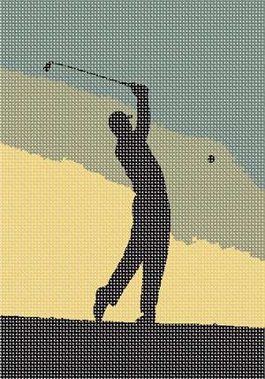 image of Golfing Silhouette
