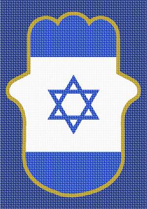 image of Hamsa Israel Flag