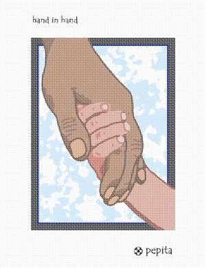 Tenderly clasped hands, a universal symbol of love.