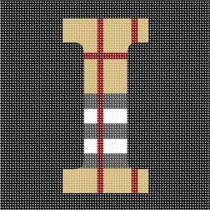 image of Letter I Camel Tartan