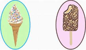 image of Ice Cream Ornament Combo 18 mesh