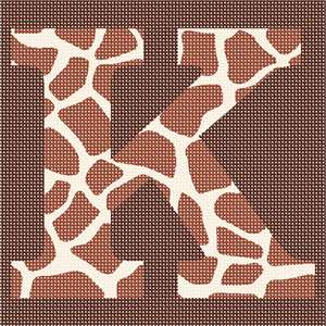 Giraffe Capital K Letter Monogram SVG Graphic by apinspireddesigns