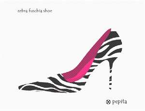 image of Zebra Fuschia Shoe