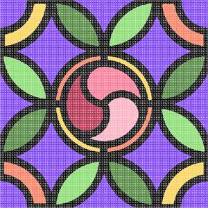 Leaves and swirls full of vibrant color