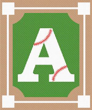 image of Letter A Baseball 2