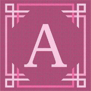 image of Letter A Pink Ribbons