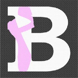 image of Letter B Ballet Shoe