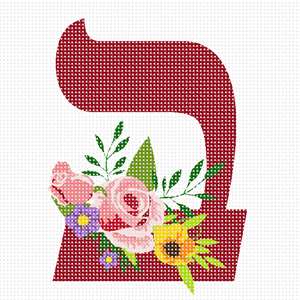 image of Letter Bais Floral Motif 