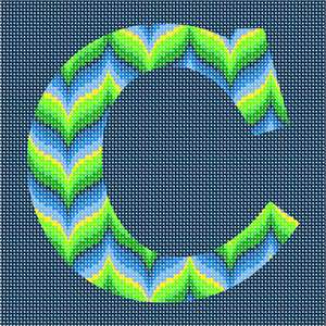 image of Letter C Bargello Limes