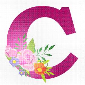 image of Letter C Floral Motif 2