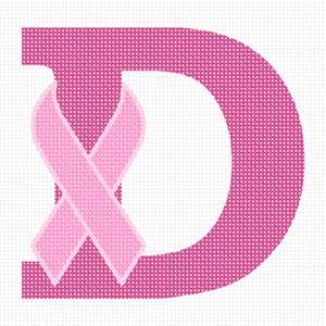 image of Letter D Hope Ribbon