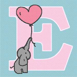 image of Letter E Elephant Balloon