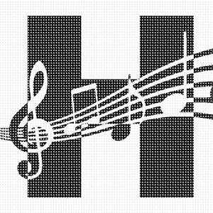 image of Letter H Music Noets