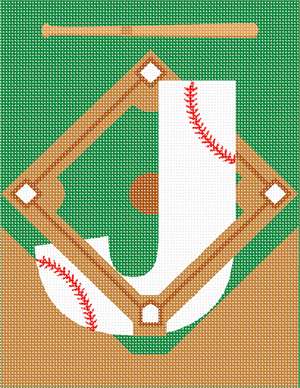 image of Letter J Baseball