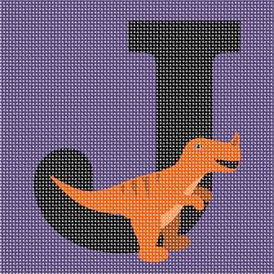 image of Letter J Dinosaur 2