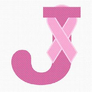 image of Letter J Hope Ribbon