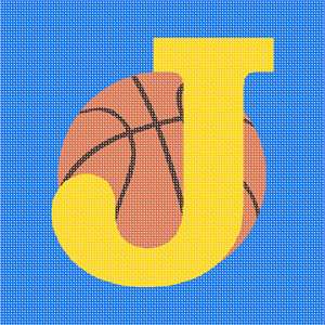 image of Letter J In Basketball