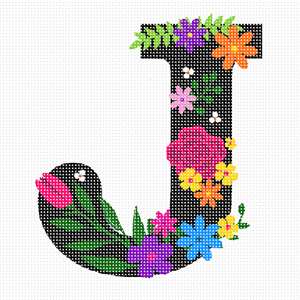 image of Letter J Primary Floral