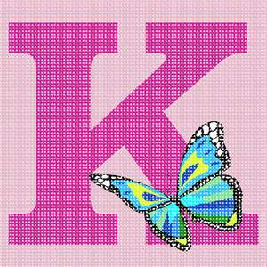 image of Letter K Butterfly