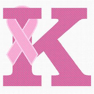 image of Letter K Hope Ribbon