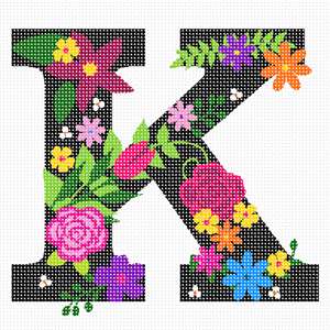 image of Letter K Primary Floral
