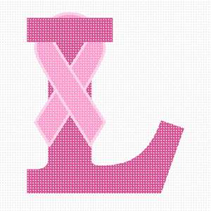 image of Letter L Hope Ribbon