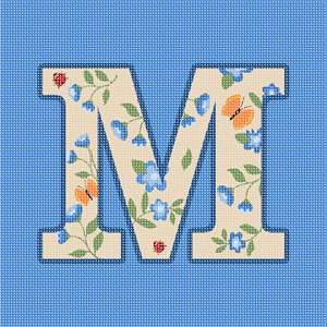 image of Letter M Vintage Style