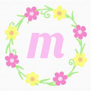 image of Letter M Wreath