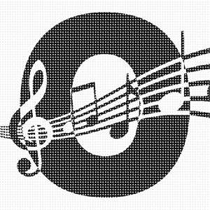 image of Letter O Music Notes