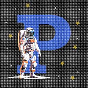 image of Letter P Astronaut