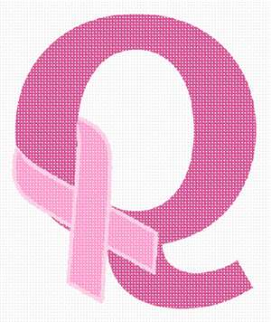 image of Letter Q Hope Ribbon