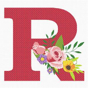 image of Letter R Floral Motif