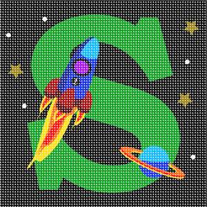 Needle Point Kit Spaceship