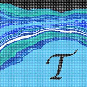 image of Letter T Agate Planet Earth