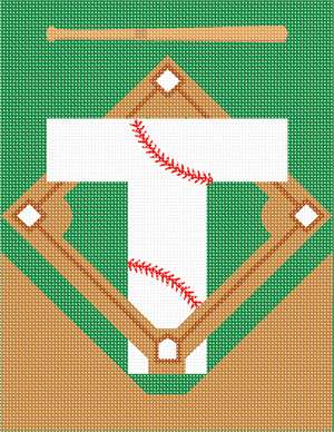 image of Letter T Baseball